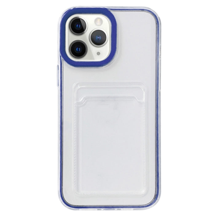 Cobertura completa 360 Clear PC + TPU Estuche protector a prueba de golpes con ranura para tarjeta