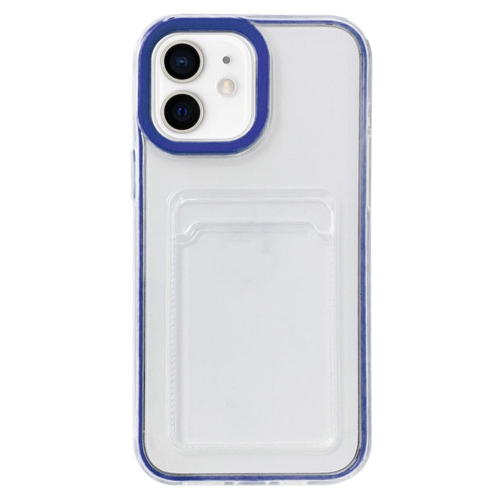 Cobertura completa 360 Clear PC + TPU Estuche protector a prueba de golpes con ranura para tarjeta