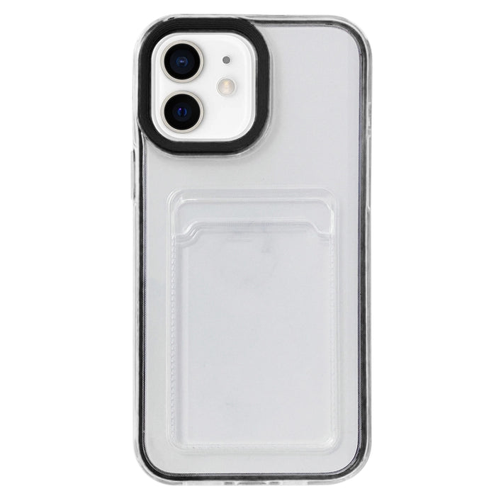 Cobertura completa 360 Clear PC + TPU Estuche protector a prueba de golpes con ranura para tarjeta
