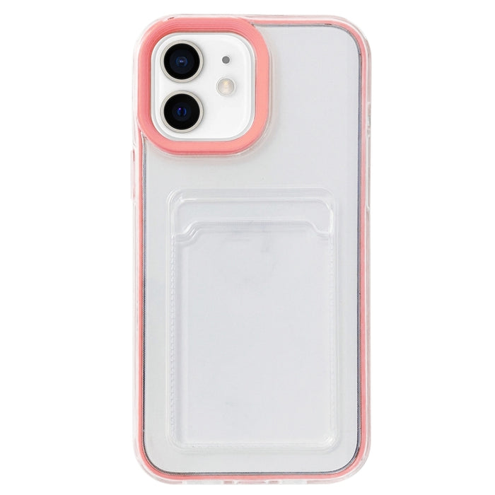 Cobertura completa 360 Clear PC + TPU Estuche protector a prueba de golpes con ranura para tarjeta