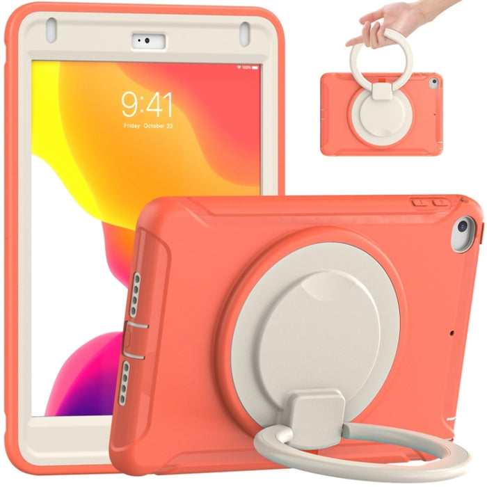 Funda protectora de silicona + PC a prueba de golpes con rotación de 360 grados Mango plegable Soporte de agarre Ranura para bolígrafo