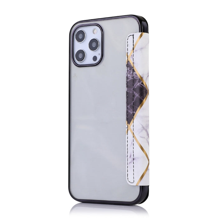 Estuche de cuero con tapa horizontal de PU + TPU chapado en bronce con soporte y ranura para tarjeta