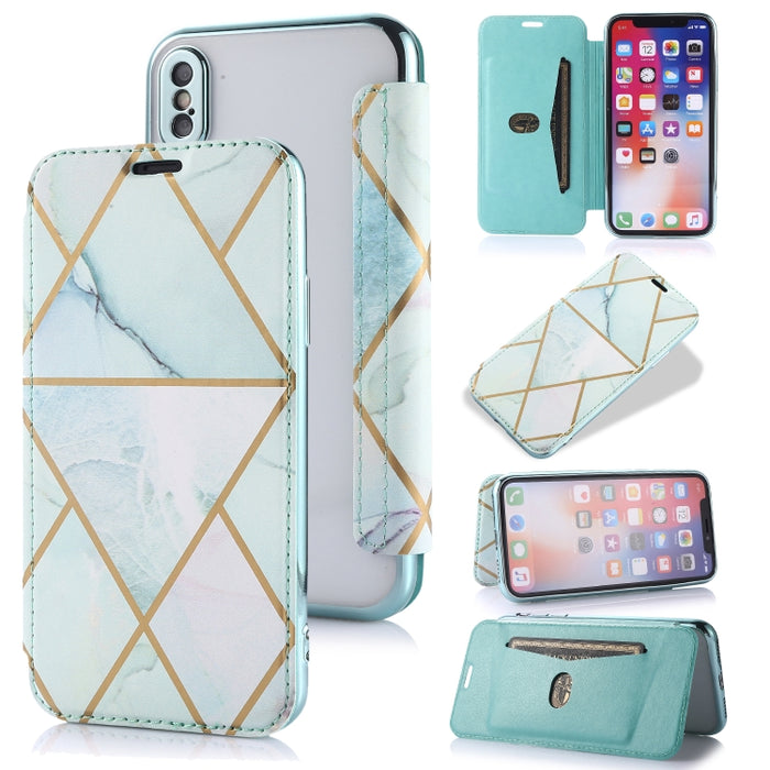 Estuche de cuero con tapa horizontal de PU + TPU chapado en bronce con soporte y ranura para tarjeta