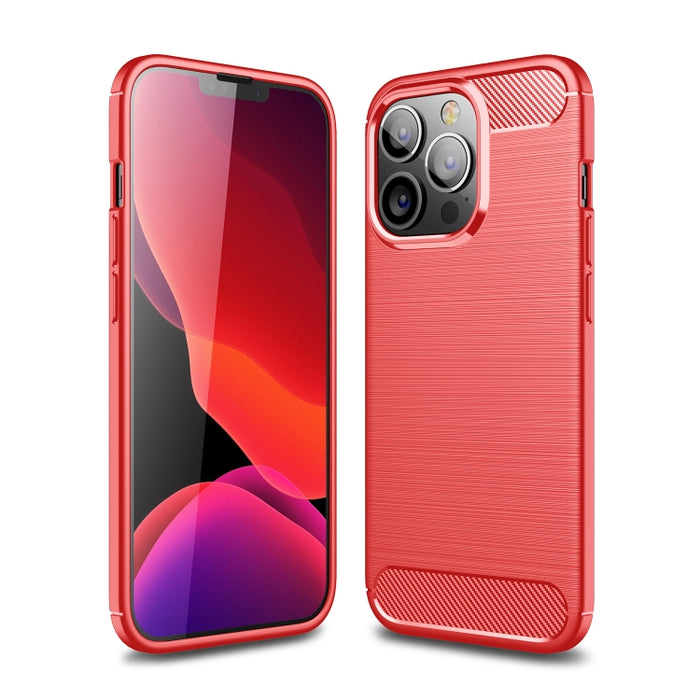 Estuche de TPU de fibra de carbono con textura cepillada, For Motorola Moto G Stylus 2021 5G, For iPhone 13, For iPhone 13 mini, For iPhone 13 Pro, For iPhone 13 Pro Max
