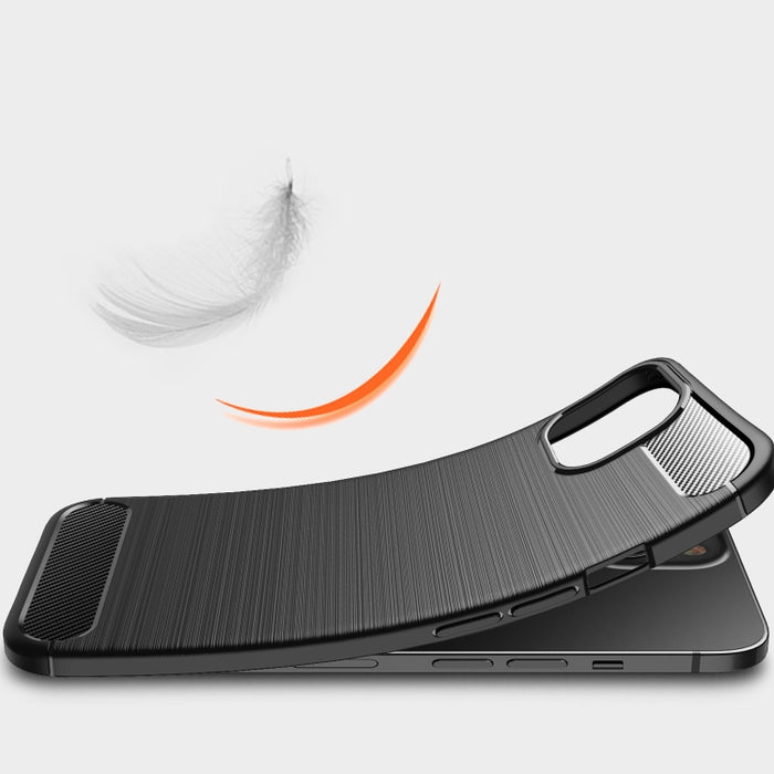 Estuche de TPU de fibra de carbono con textura cepillada, For Motorola Moto G Stylus 2021 5G, For iPhone 13, For iPhone 13 mini, For iPhone 13 Pro, For iPhone 13 Pro Max