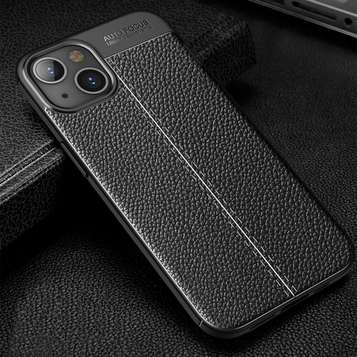 Estuche a prueba de golpes de TPU con textura Litchi