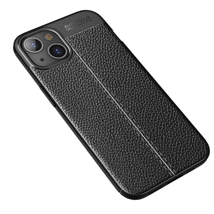 Estuche a prueba de golpes de TPU con textura Litchi