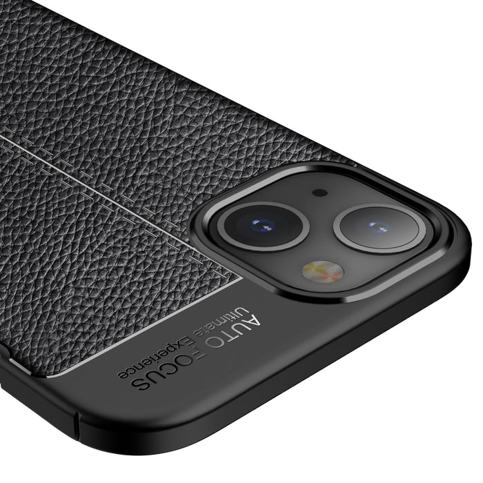 Estuche a prueba de golpes de TPU con textura Litchi