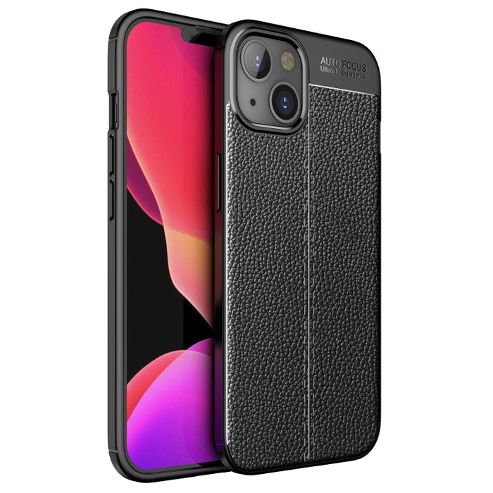 Estuche a prueba de golpes de TPU con textura Litchi