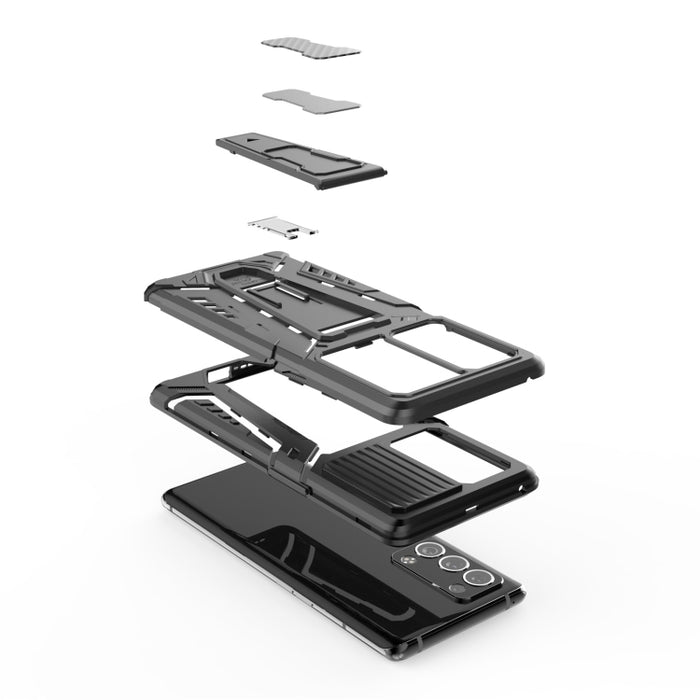 War Chariot Series Armor Todo incluido a prueba de golpes PC + TPU Funda protectora con soporte invisible, For OPPO Reno6 Pro+ 5G, For Xiaomi Redmi K40 Gaming, For Samsung Galaxy F52 5G