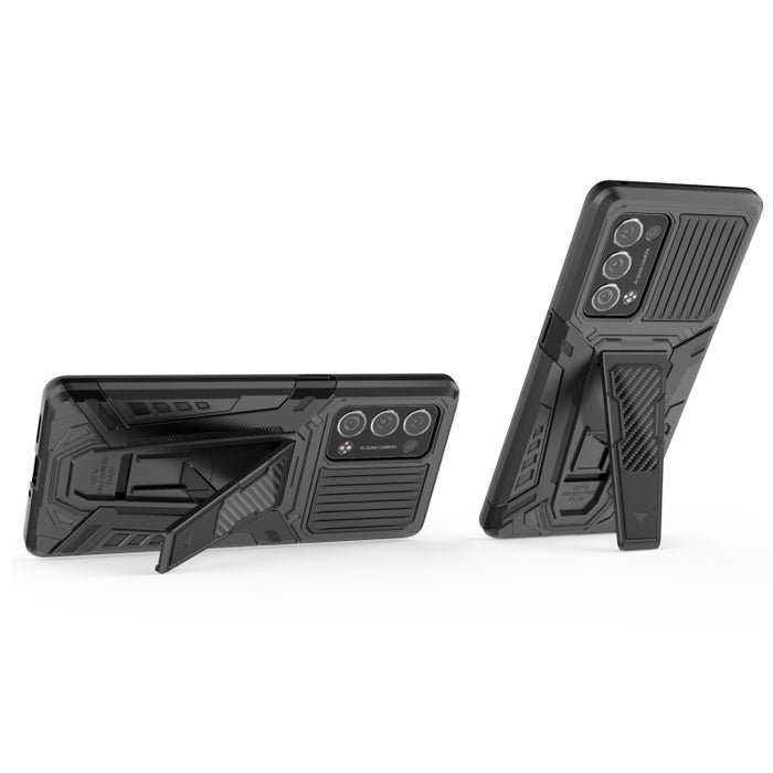 War Chariot Series Armor Todo incluido a prueba de golpes PC + TPU Funda protectora con soporte invisible, For OPPO Reno6 Pro+ 5G, For Xiaomi Redmi K40 Gaming, For Samsung Galaxy F52 5G