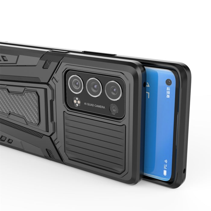 War Chariot Series Armor Todo incluido a prueba de golpes PC + TPU Funda protectora con soporte invisible, For OPPO Reno6 Pro+ 5G, For Xiaomi Redmi K40 Gaming, For Samsung Galaxy F52 5G