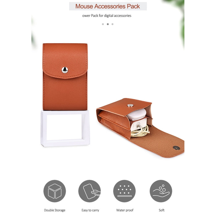 Bolsa de almacenamiento de accesorios digitales con patrón de cuero PU DY06