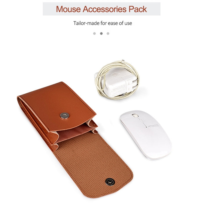 Bolsa de almacenamiento de accesorios digitales con patrón de cuero PU DY06