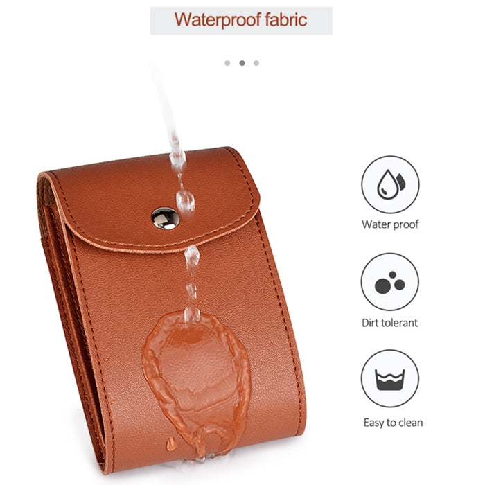 Bolsa de almacenamiento de accesorios digitales con patrón de cuero PU DY06