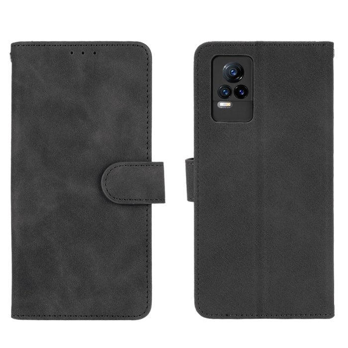 Funda de piel sintética con textura de piel de becerro con tapa horizontal y hebilla magnética con soporte, ranuras para tarjetas y cartera, For Vivo V21e 5G, For Xiaomi Mi 11 Lite
