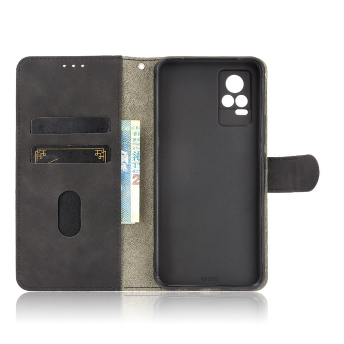 Funda de piel sintética con textura de piel de becerro con tapa horizontal y hebilla magnética con soporte, ranuras para tarjetas y cartera, For Vivo V21e 5G, For Xiaomi Mi 11 Lite