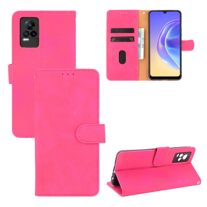Funda de piel sintética con textura de piel de becerro con tapa horizontal y hebilla magnética con soporte, ranuras para tarjetas y cartera, For Vivo V21e 5G, For Xiaomi Mi 11 Lite