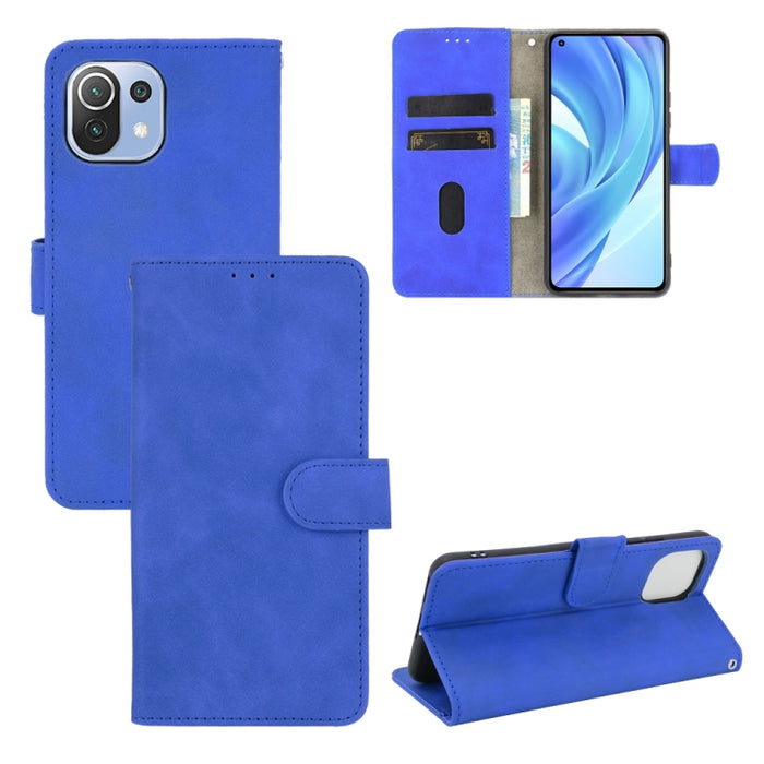 Funda de piel sintética con textura de piel de becerro con tapa horizontal y hebilla magnética con soporte, ranuras para tarjetas y cartera, For Vivo V21e 5G, For Xiaomi Mi 11 Lite