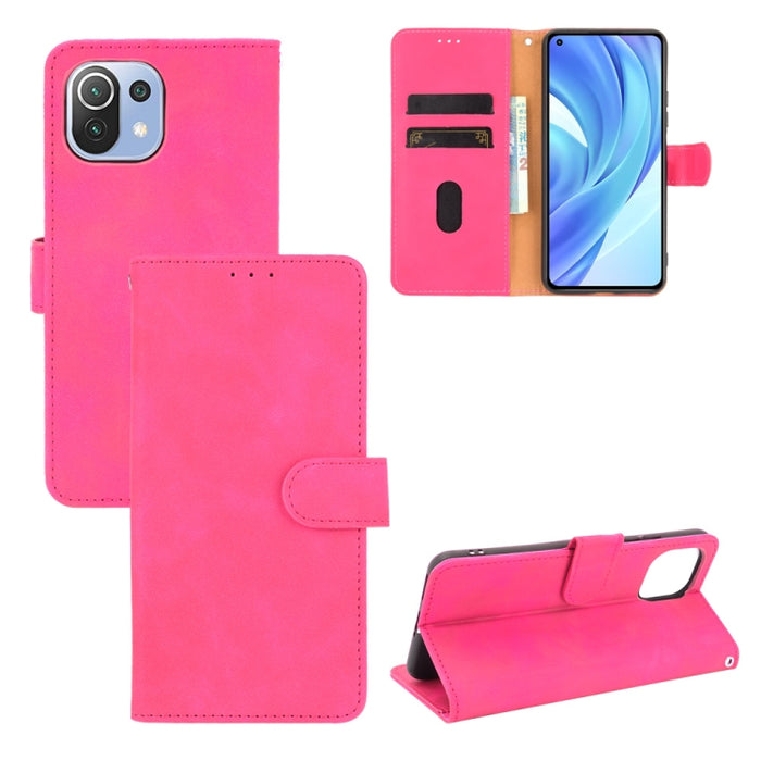 Funda de piel sintética con textura de piel de becerro con tapa horizontal y hebilla magnética con soporte, ranuras para tarjetas y cartera, For Vivo V21e 5G, For Xiaomi Mi 11 Lite