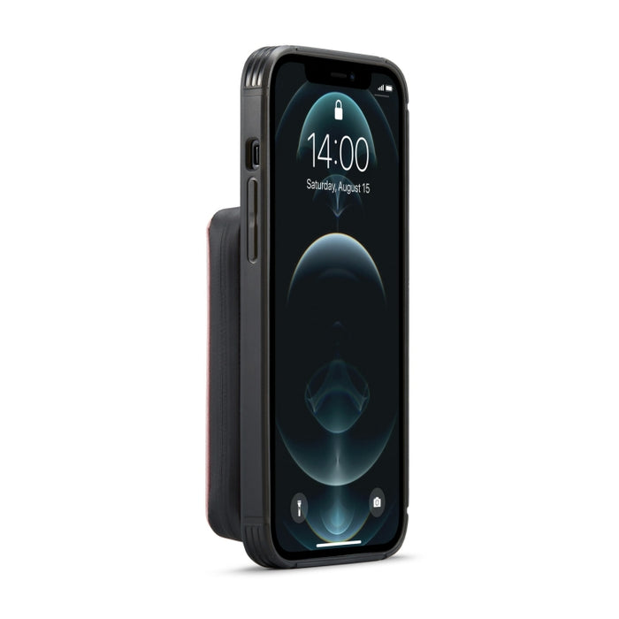 JEEHOOD Estuche de cuero con tapa horizontal con cremallera magnética con soporte y ranura para tarjeta y billetera, For iPhone 12 mini, For iPhone 12 / 12 Pro, For iPhone 12 Pro Max