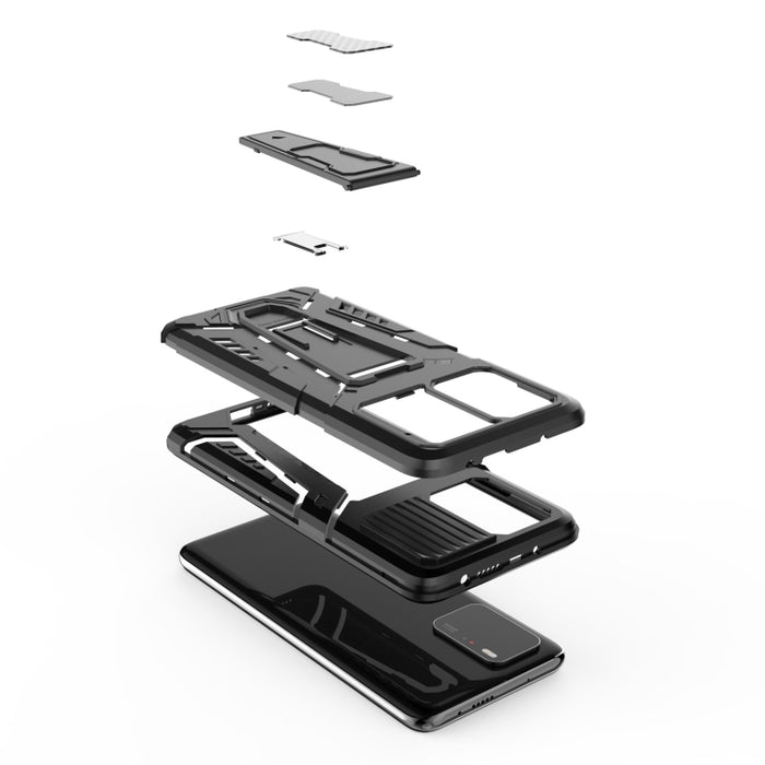 War Chariot Series Armor Todo incluido a prueba de golpes PC + TPU Funda protectora con soporte invisible, For Xiaomi Redmi Note 10 Pro 5G, For Samsung Galaxy A22 4G, For OnePlus 9 Pro