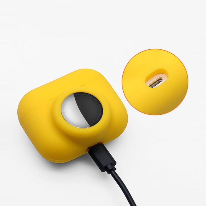 Funda protectora de silicona de cobertura total a prueba de golpes 2 en 1, For AirPods Pro / AirTag