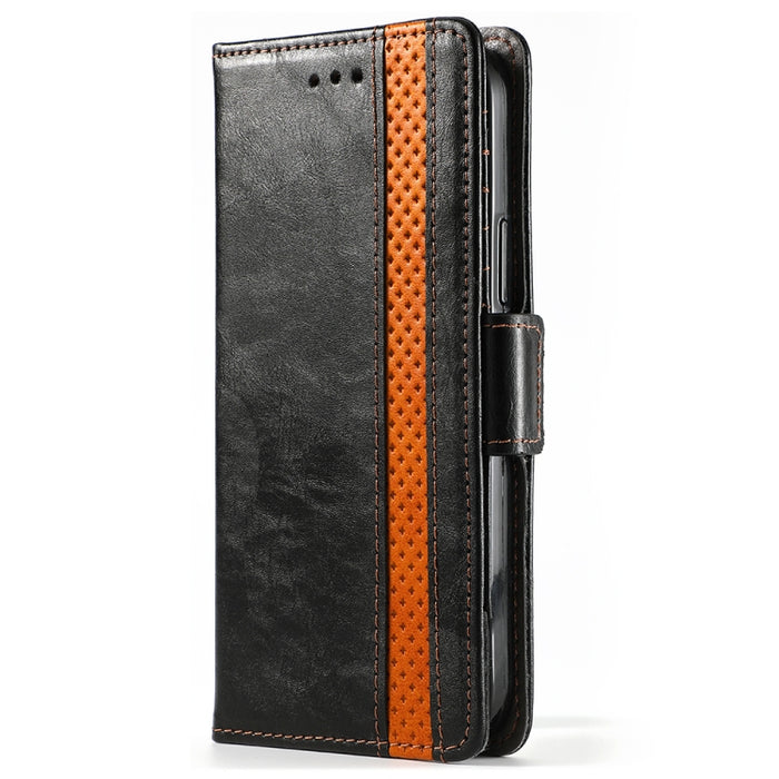 CaseNeo Business Splicing Dual Magnetic Buckle Funda de cuero de PU con tapa horizontal con soporte y ranuras para tarjetas y billetera, For iPhone 12 / 12 Pro, For iPhone 12 Pro Max, For iPhone 11 Pro, For iPhone 11, For iPhone 11 Pro Max