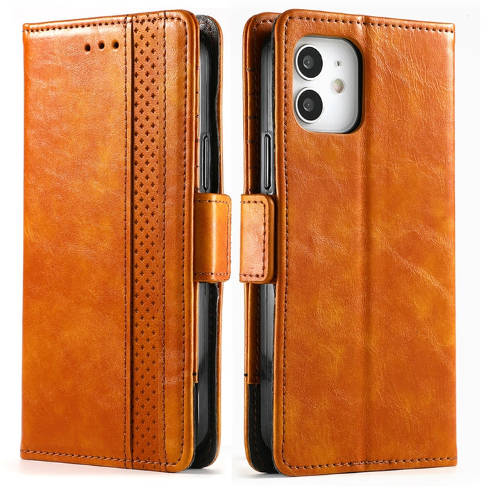 CaseNeo Business Splicing Dual Magnetic Buckle Funda de cuero de PU con tapa horizontal con soporte y ranuras para tarjetas y billetera, For iPhone 12 / 12 Pro, For iPhone 12 Pro Max, For iPhone 11 Pro, For iPhone 11, For iPhone 11 Pro Max