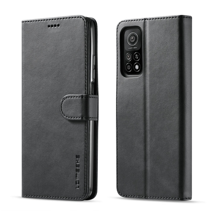 LC.IMEEKE Estuche de cuero con tapa horizontal con textura de becerro con soporte y ranuras para tarjetas y billetera, For Xiaomi Redmi Note 10 5G / Poco M3 Pro, For Samsung Galaxy A03s 164mm, For Samsung Galaxy A22 4G