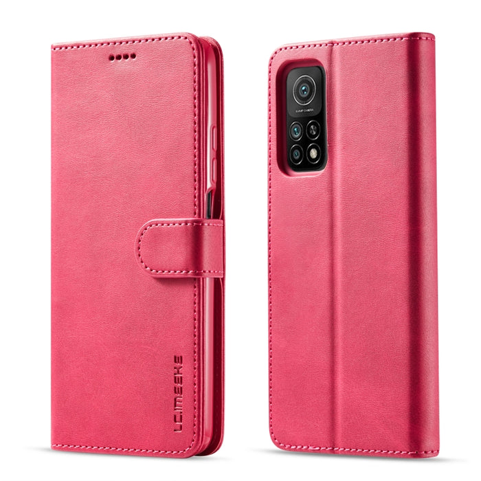 LC.IMEEKE Estuche de cuero con tapa horizontal con textura de becerro con soporte y ranuras para tarjetas y billetera, For Xiaomi Redmi Note 10 5G / Poco M3 Pro, For Samsung Galaxy A03s 164mm, For Samsung Galaxy A22 4G