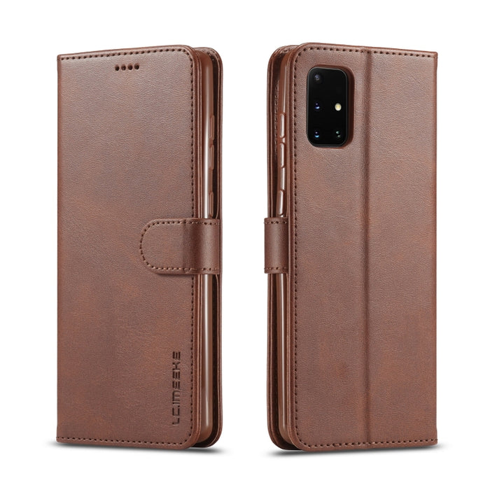 LC.IMEEKE Estuche de cuero con tapa horizontal con textura de becerro con soporte y ranuras para tarjetas y billetera, For Xiaomi Redmi Note 10 5G / Poco M3 Pro, For Samsung Galaxy A03s 164mm, For Samsung Galaxy A22 4G