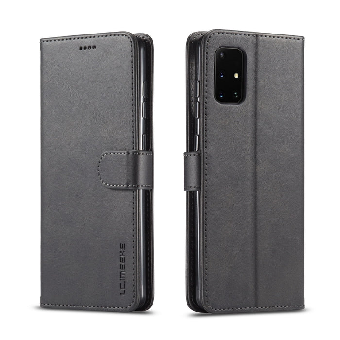 LC.IMEEKE Estuche de cuero con tapa horizontal con textura de becerro con soporte y ranuras para tarjetas y billetera, For Xiaomi Redmi Note 10 5G / Poco M3 Pro, For Samsung Galaxy A03s 164mm, For Samsung Galaxy A22 4G