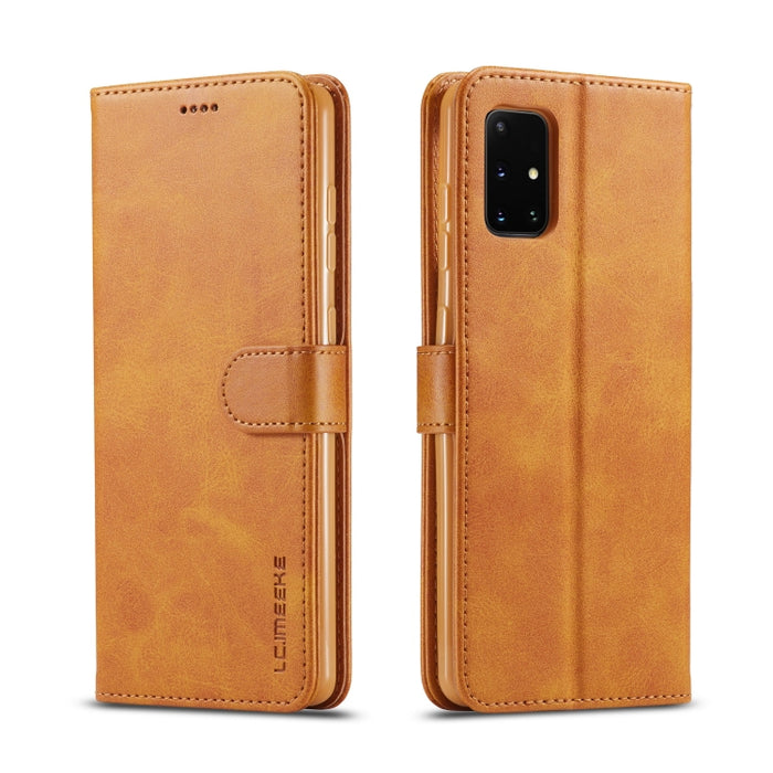 LC.IMEEKE Estuche de cuero con tapa horizontal con textura de becerro con soporte y ranuras para tarjetas y billetera, For Xiaomi Redmi Note 10 5G / Poco M3 Pro, For Samsung Galaxy A03s 164mm, For Samsung Galaxy A22 4G