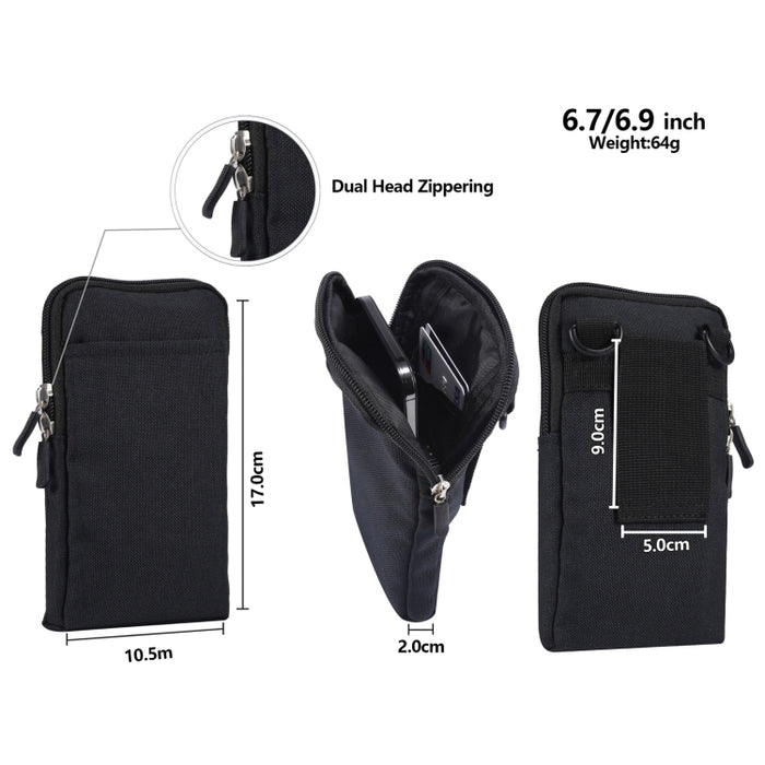 Bolso diagonal de la cintura del teléfono móvil casual impermeable de la moda universal