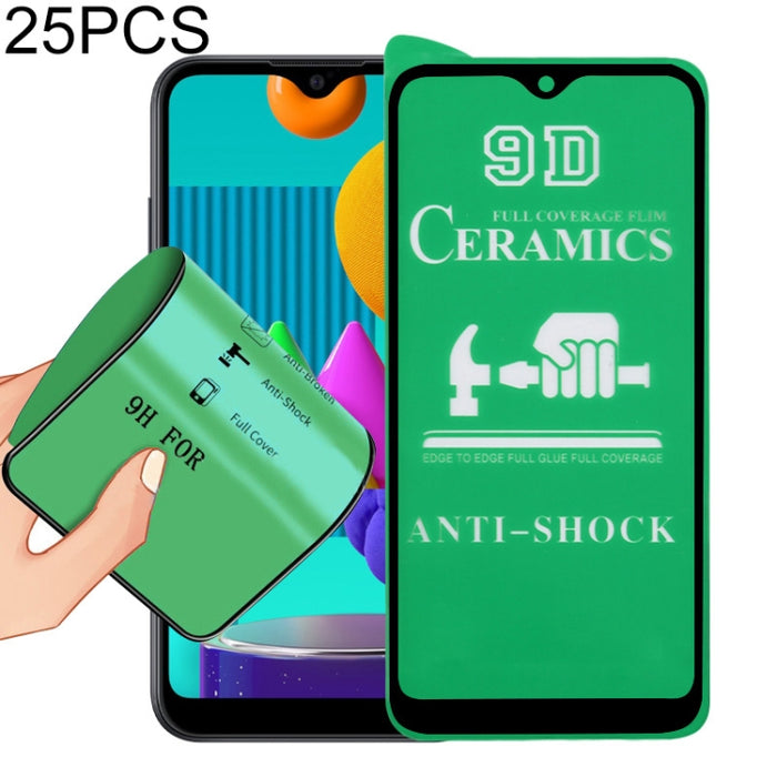 Película de cerámica con pegamento completo de pantalla completa 25 PCS 9D, For Xiaomi Mi 10T Lite 5G (25 PCS), For Xiaomi Mi 10T Pro 5G (25 PCS), For LG K22 (25 PCS), For LG K40 (25 PCS), For Samsung Galaxy M62 (25 PCS)                                ...