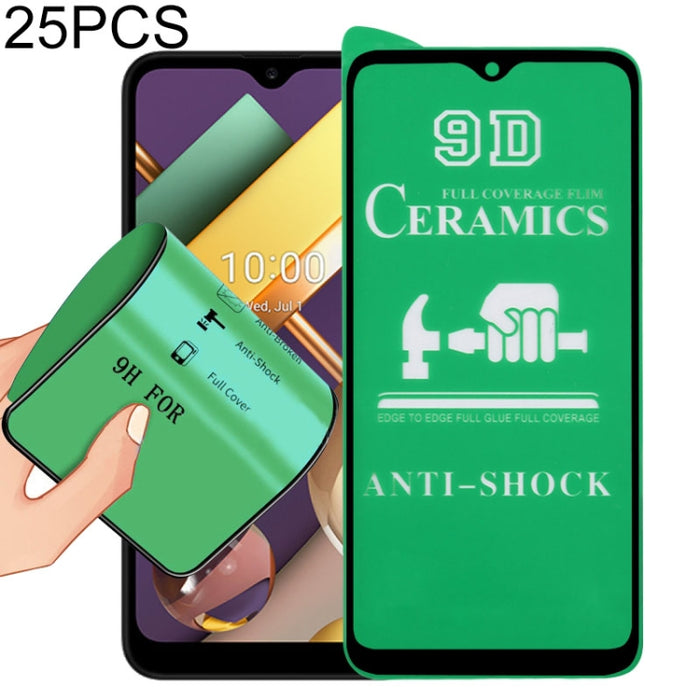 Película de cerámica con pegamento completo de pantalla completa 25 PCS 9D, For Xiaomi Mi 10T Lite 5G (25 PCS), For Xiaomi Mi 10T Pro 5G (25 PCS), For LG K22 (25 PCS), For LG K40 (25 PCS), For Samsung Galaxy M62 (25 PCS)                                ...