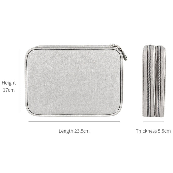SM01S Bolsa de almacenamiento de accesorios digitales multifuncionales de doble capa