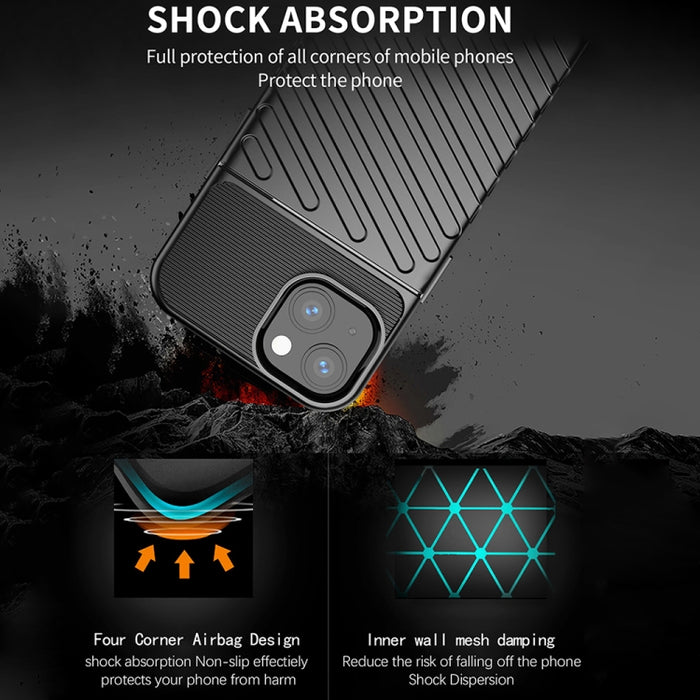 Estuche blando de TPU a prueba de golpes Thunderbolt, For iPhone 13 mini, For iPhone 13 Pro, For iPhone 13 Pro Max