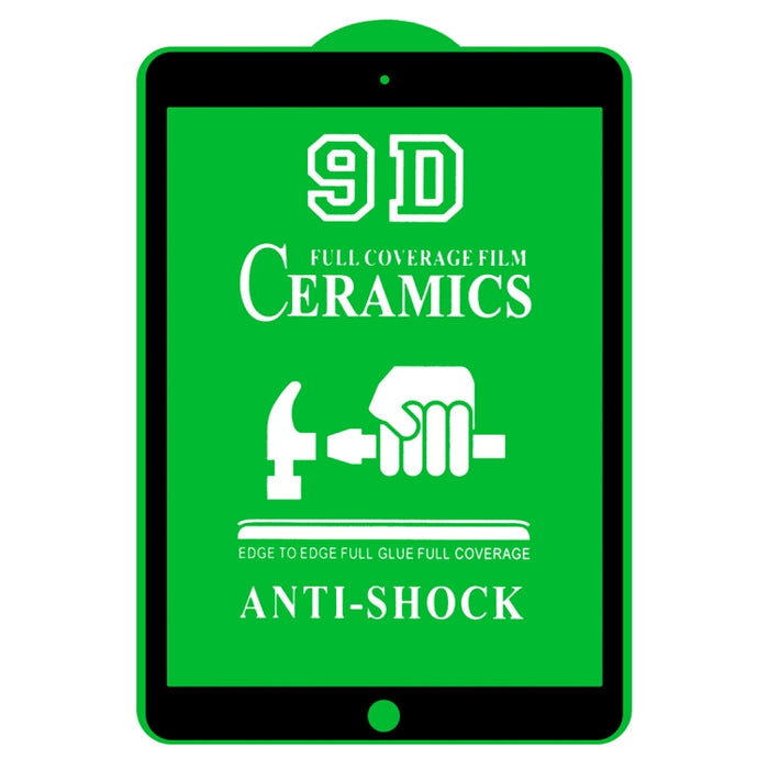 Película de cerámica de pegamento completo de pantalla completa 9D, For iPad 10.2 2021 / 2020 / 2019 (1 PC), For iPad Pro 10.5 / Air 3 (1 PC), For iPad mini 3 / 2 / 1 (1 PC), For iPad mini 2019 / 4 (1 PC), For iPad Pro 9.7 inch (1 PC)                  ...