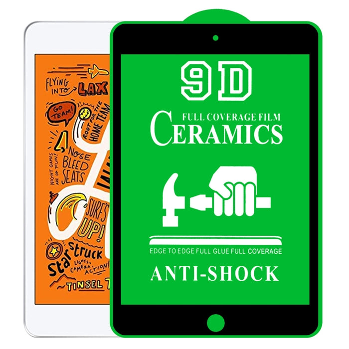 Película de cerámica de pegamento completo de pantalla completa 9D, For iPad 10.2 2021 / 2020 / 2019 (1 PC), For iPad Pro 10.5 / Air 3 (1 PC), For iPad mini 3 / 2 / 1 (1 PC), For iPad mini 2019 / 4 (1 PC), For iPad Pro 9.7 inch (1 PC)                  ...