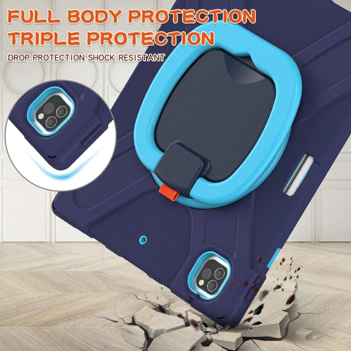 Funda protectora de silicona + PC con soporte y correa para el hombro, For iPad Pro 12.9 2022 / 2021, For Amazon Kindle Fire HD 10 2021