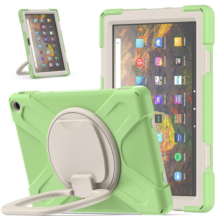 Funda protectora de silicona + PC con soporte y correa para el hombro, For iPad Pro 12.9 2022 / 2021, For Amazon Kindle Fire HD 10 2021