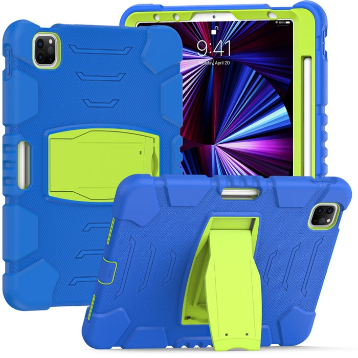 Marco de pantalla de protección de 3 capas + PC + Estuche combinado de silicona a prueba de golpes con soporte, For iPad Pro 11 2022 / 2021 / 2020 / 2018, For iPad Air 4 10.9 inch 2020