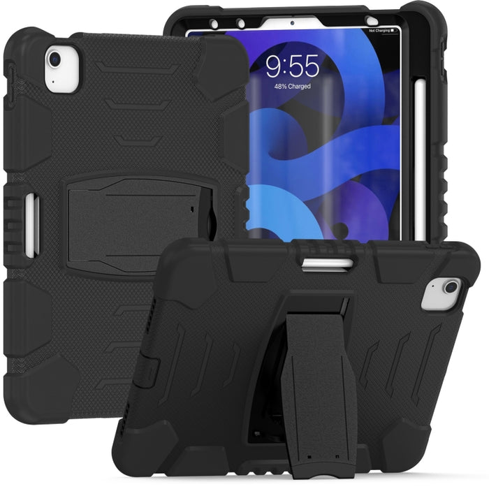 Marco de pantalla de protección de 3 capas + PC + Estuche combinado de silicona a prueba de golpes con soporte, For iPad Pro 11 2022 / 2021 / 2020 / 2018, For iPad Air 4 10.9 inch 2020