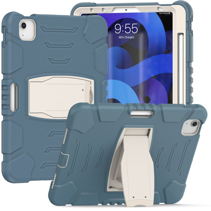 Marco de pantalla de protección de 3 capas + PC + Estuche combinado de silicona a prueba de golpes con soporte, For iPad Pro 11 2022 / 2021 / 2020 / 2018, For iPad Air 4 10.9 inch 2020