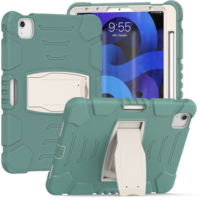 Marco de pantalla de protección de 3 capas + PC + Estuche combinado de silicona a prueba de golpes con soporte, For iPad Pro 11 2022 / 2021 / 2020 / 2018, For iPad Air 4 10.9 inch 2020