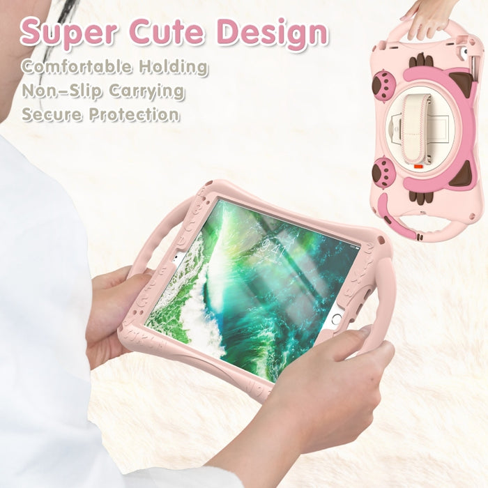 Cute Cat King Kids Estuche protector de EVA a prueba de golpes con soporte y correa para el hombro y manija, For iPad 9.7 2018 / 2017 / Air / Air 2 / Pro 9.7