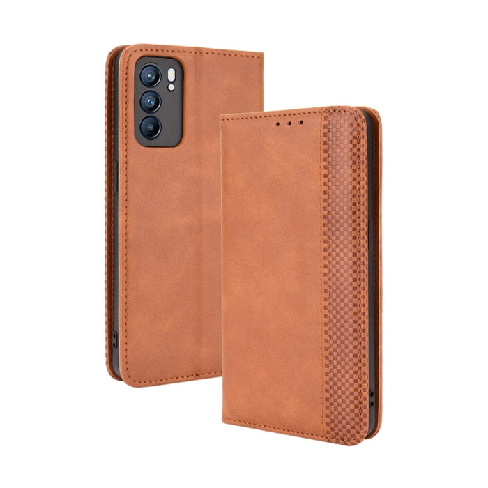 Hebilla magnética Retro Crazy Horse Texture Funda de cuero con tapa horizontal con soporte y ranuras para tarjetas y marco de fotos, For Motorola Moto G Stylus 5G 2021, For OPPO Reno6 5G, For OPPO Reno6 Pro 5G, For OPPO Reno6 Pro+ 5G                   ...