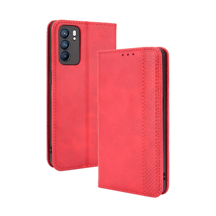 Hebilla magnética Retro Crazy Horse Texture Funda de cuero con tapa horizontal con soporte y ranuras para tarjetas y marco de fotos, For Motorola Moto G Stylus 5G 2021, For OPPO Reno6 5G, For OPPO Reno6 Pro 5G, For OPPO Reno6 Pro+ 5G                   ...